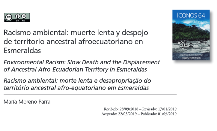  Slow Death and the Displacement  of Ancestral Afro-Ecuadorian Territory in Esmeraldas 