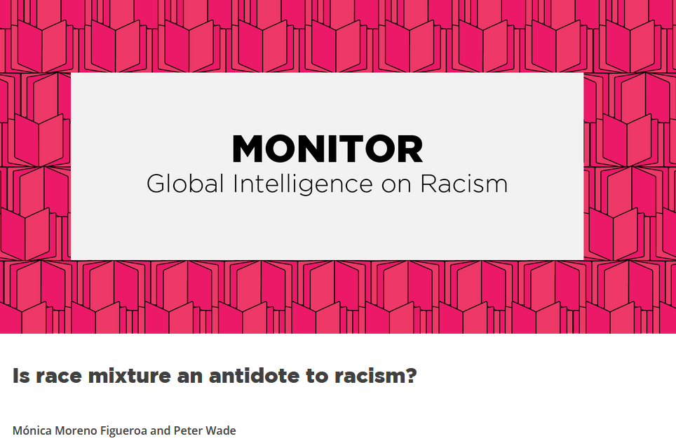 Is race mixture an antidote to racism?